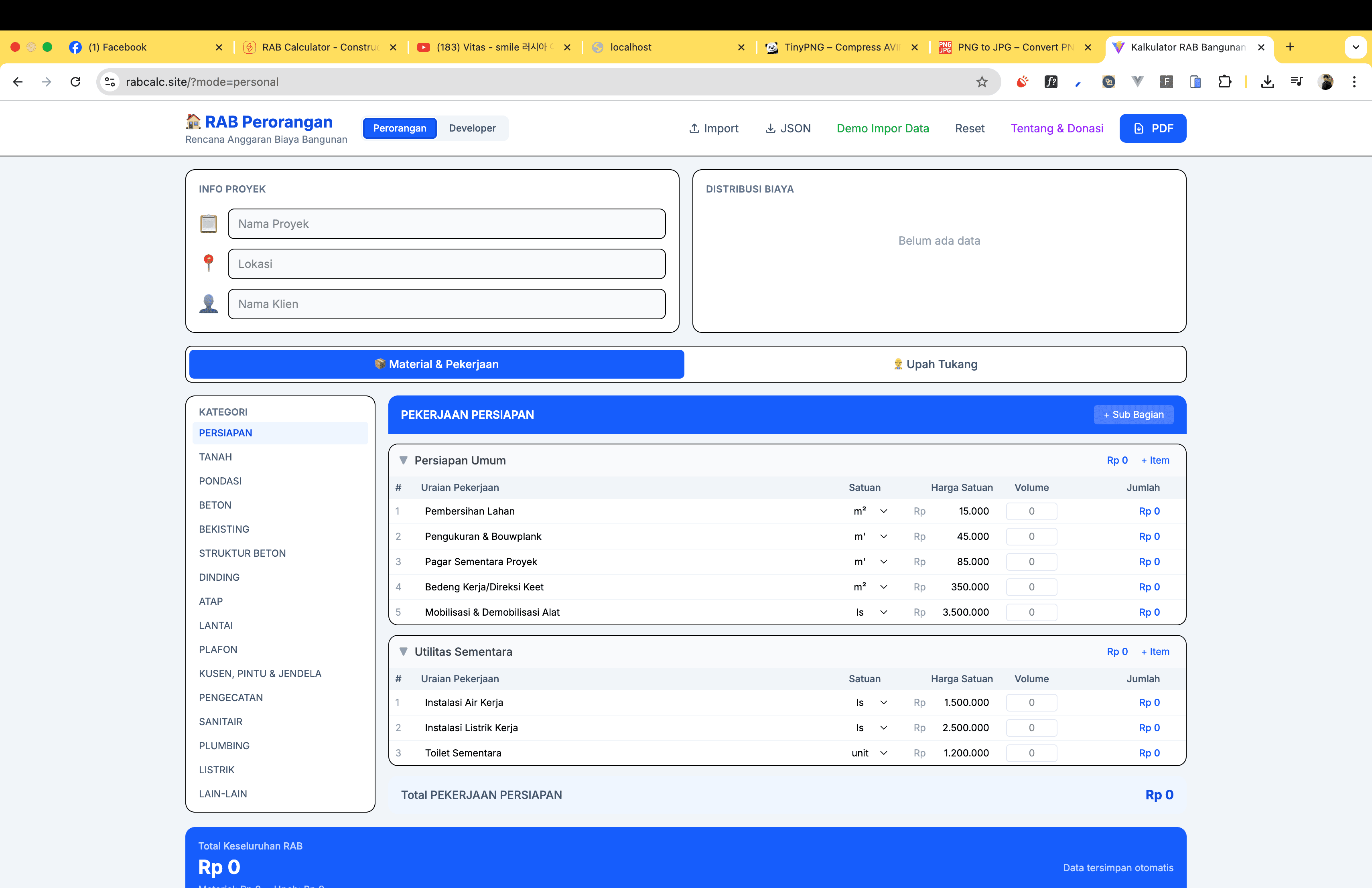 RAB Calculator screenshot 2