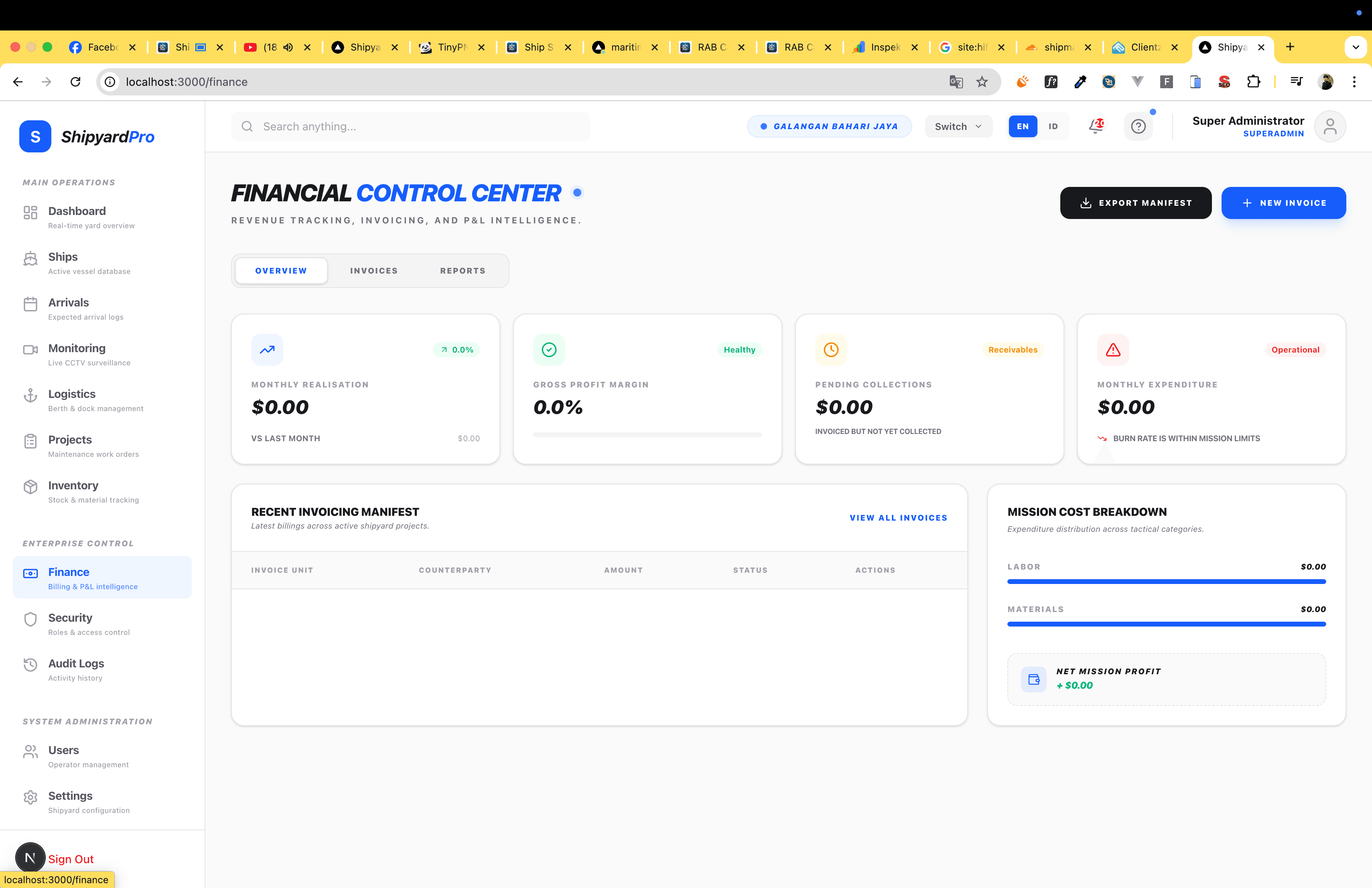 ShipyardPro Interface Screenshot 4